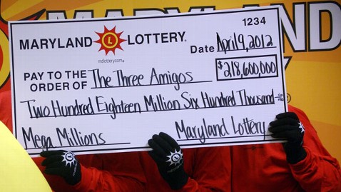 Lottery 24 -The Three Amigos winners won a share of $218m in Maryland
